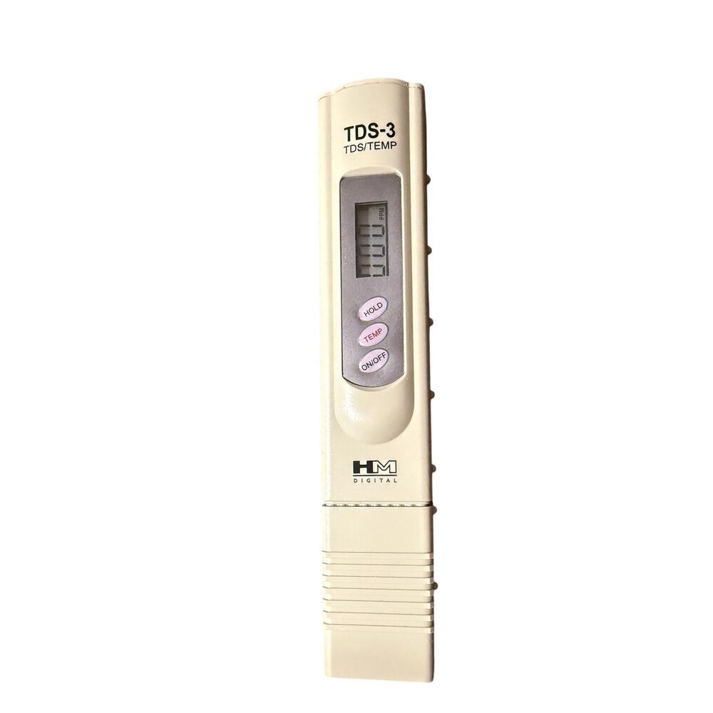 HM Digital TDS-3 Handheld TDS Meter With Carrying Case, 0 - 9990 ppm TDS Measure